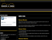 Tablet Screenshot of irmaosaobra.com